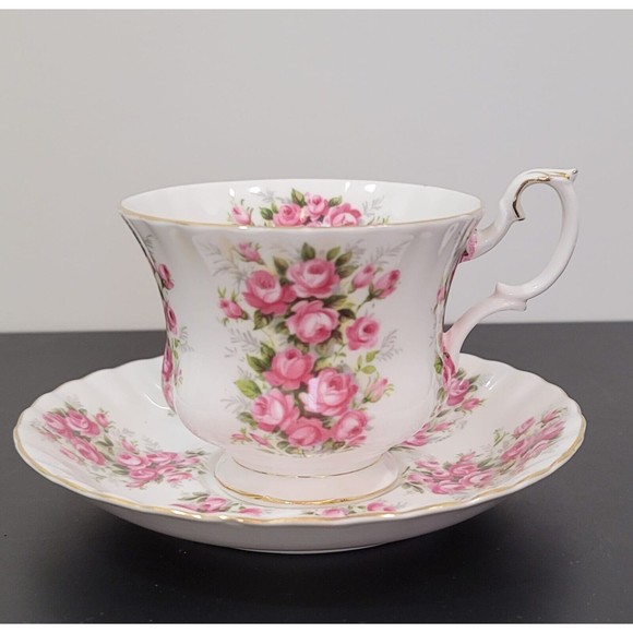Royal Albert Springtime Series Roses Teacup&Saucer Pink Bone China England Shabb - Picture 1 of 9